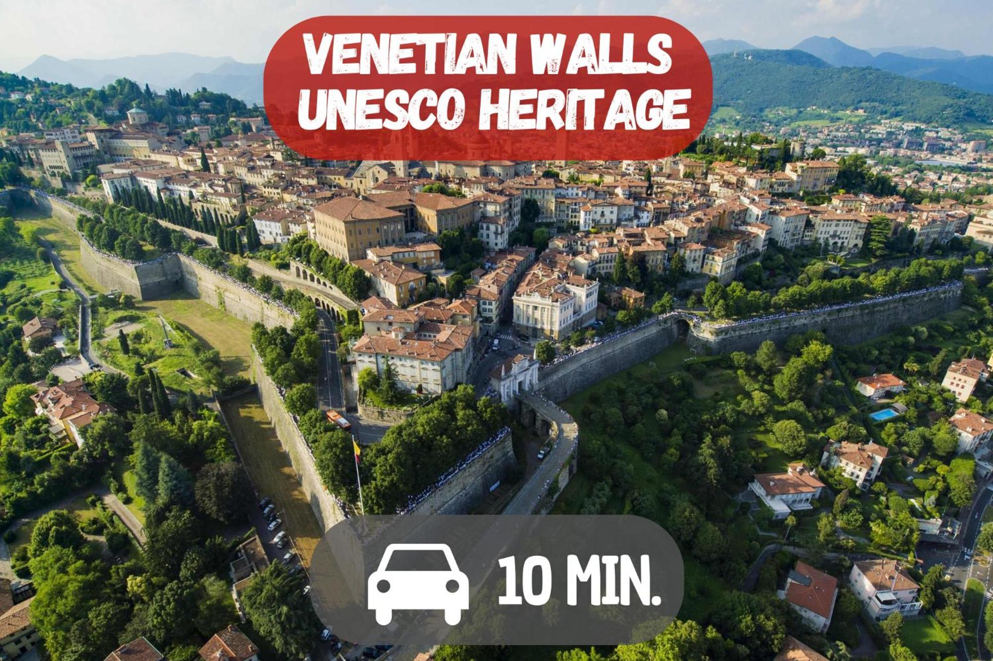 10' From The Venetian Walls, Luxury House With Spa Бергамо Экстерьер фото